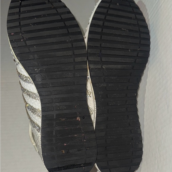14th & Union White and Silver Embellished Sneakers - Picture 4 of 8
